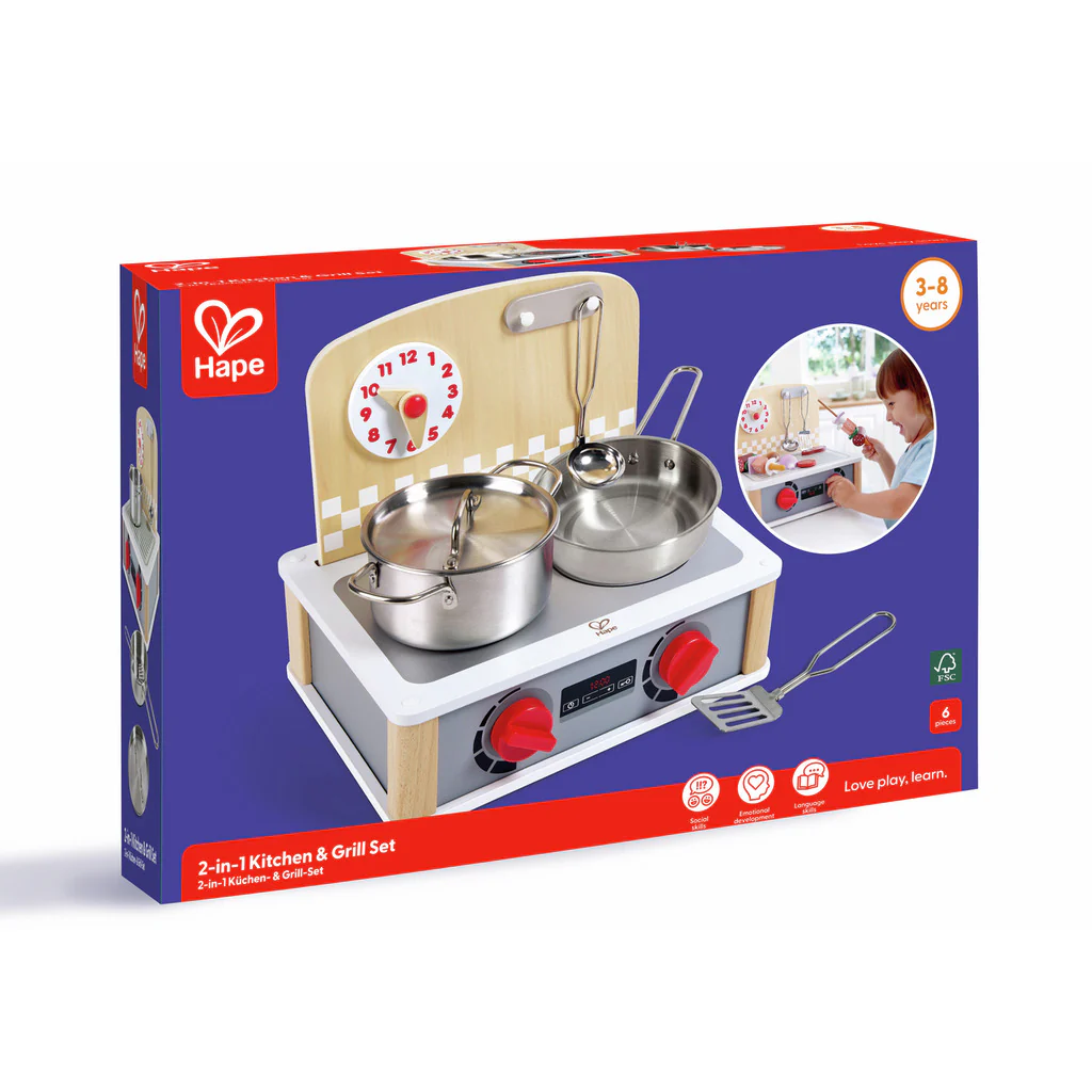 2-in-1 Kitchen & Grill Set