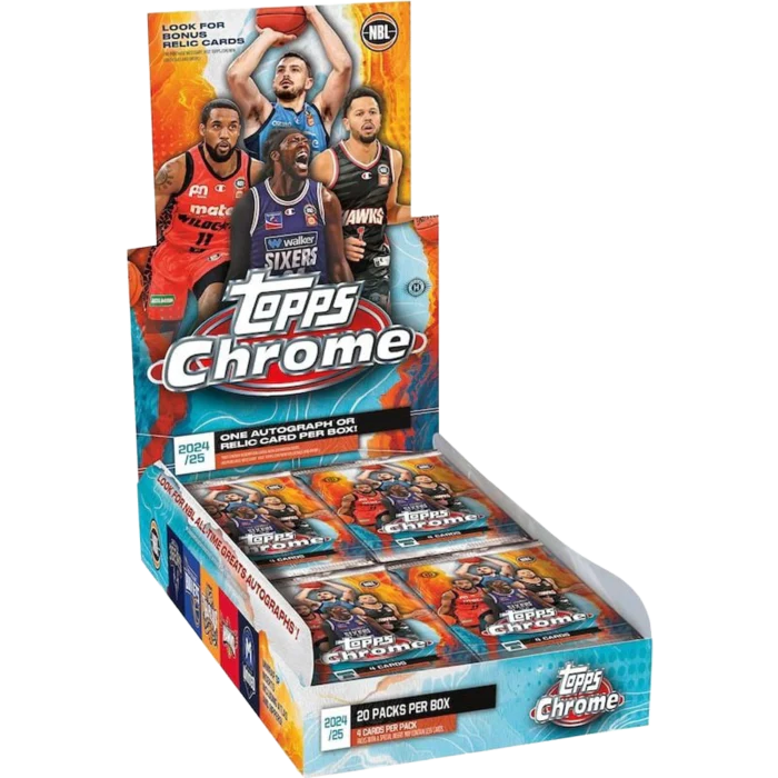 2024/25 Topps Chrome NBL Basketball Hobby Booster Box - Image 2