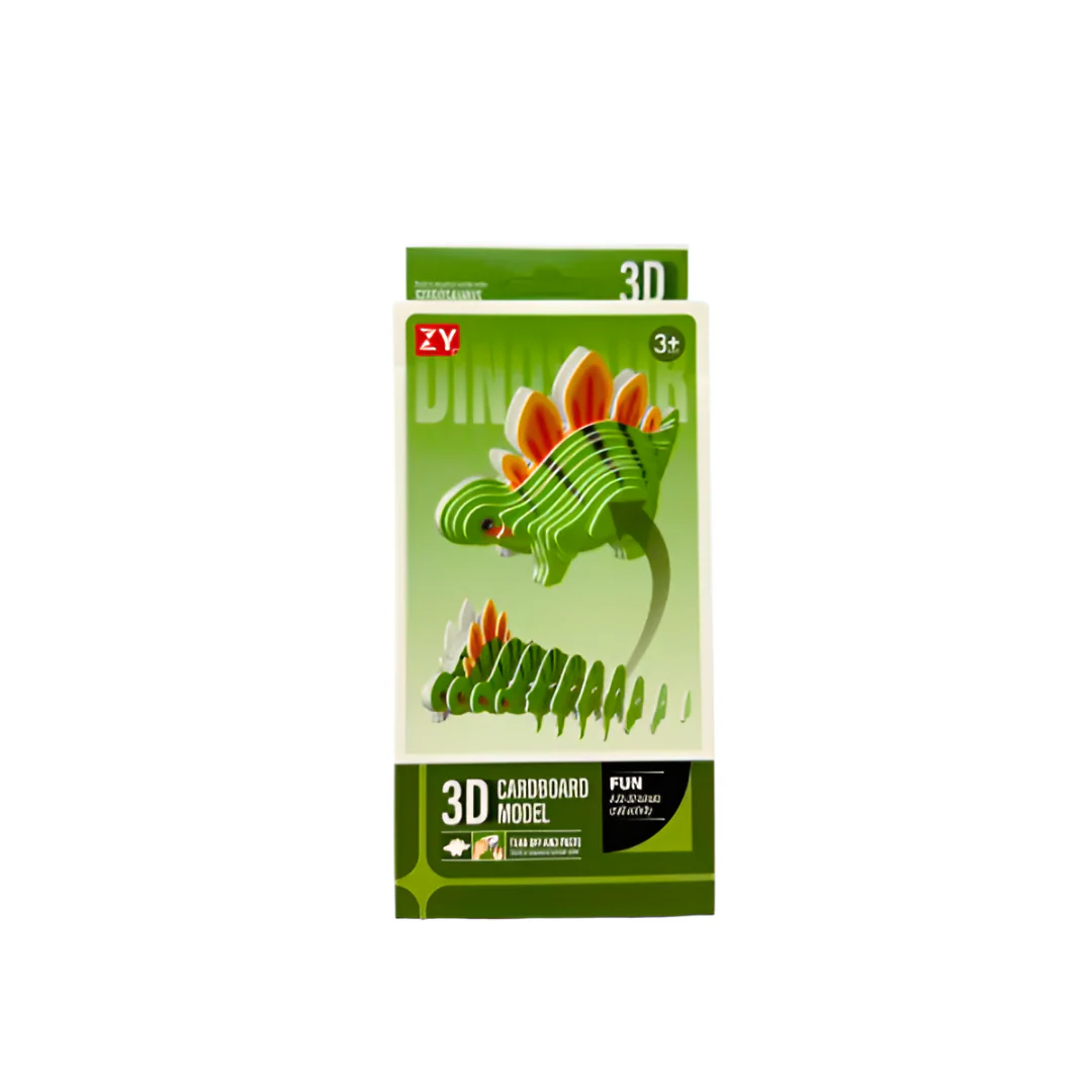 3D DIY Paper Puzzle Stegosaurus