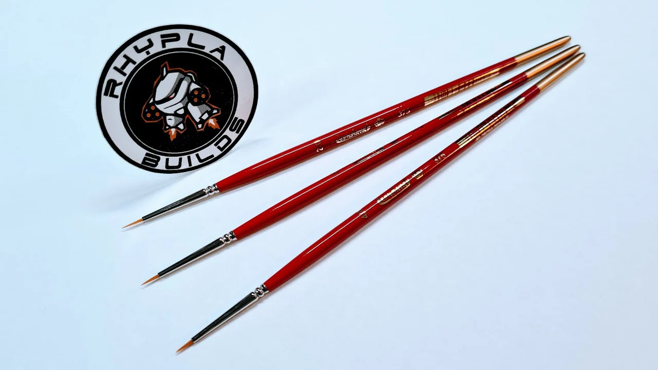 3pc Modellers Miniature Detail Brush Set