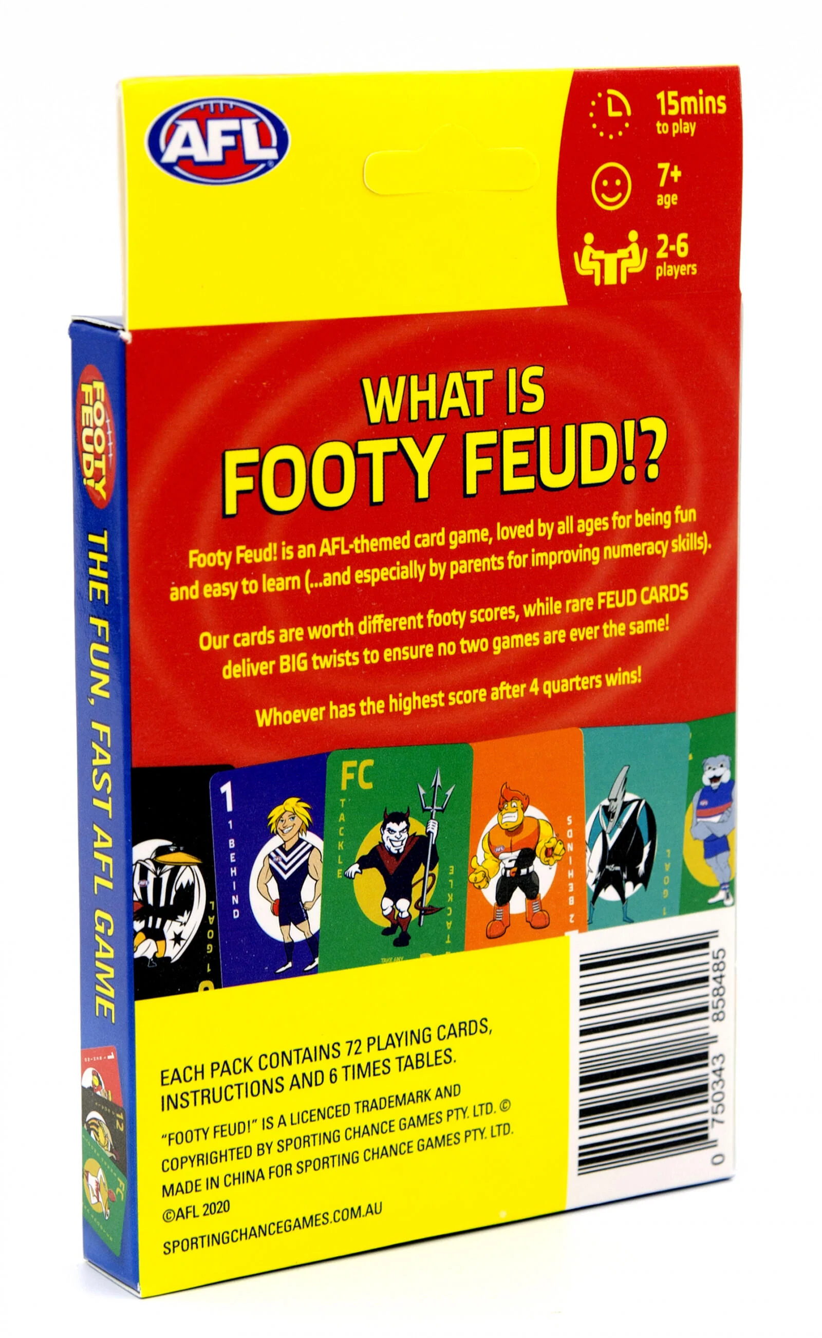 AFL Footy Feud + NRL Footy Feud Rookie Card Game (Assortment of 12) - Image 3