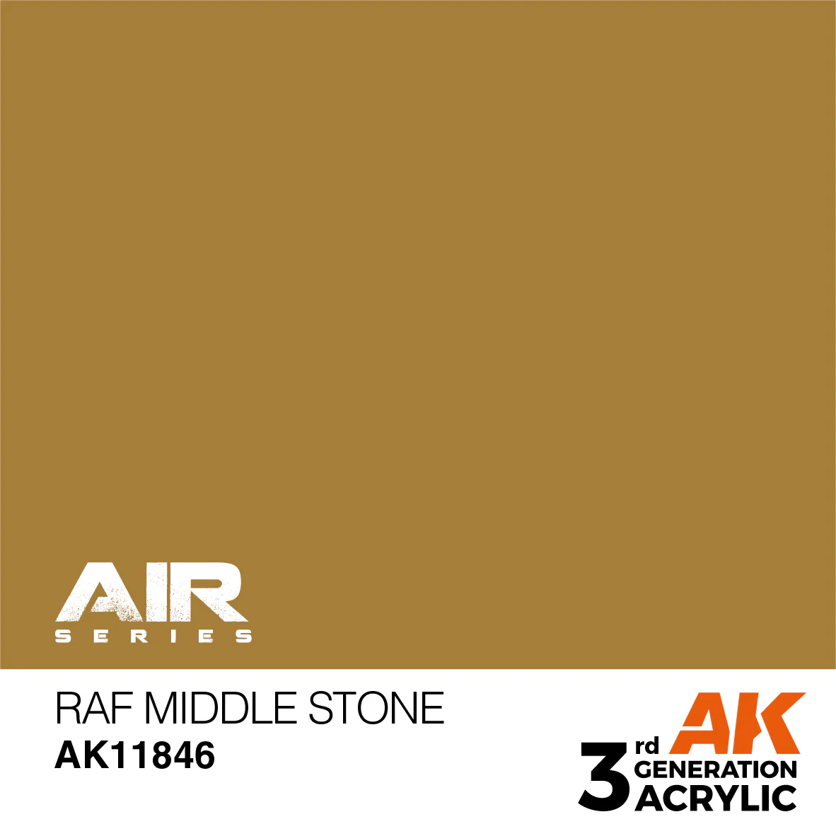 AK Interactive 3 Gen Acrylic Aircraft Modeling Colour 17ml - RAF Middle Stone