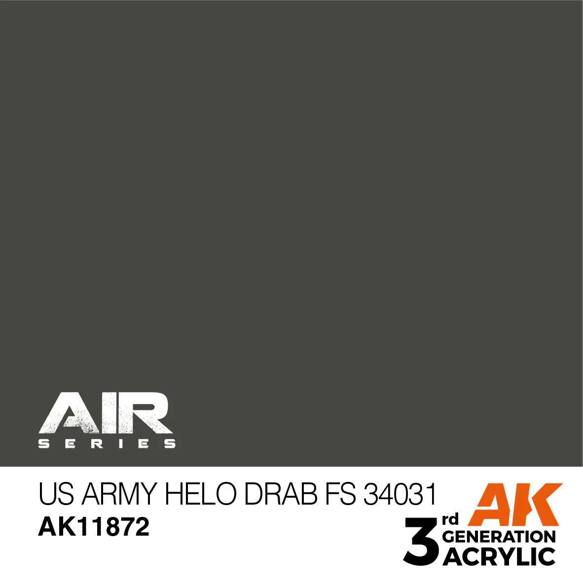 AK Interactive 3 Gen Acrylic Aircraft Modeling Colour 17ml - Us Army Helo Drab (FS 34031) - Image 2