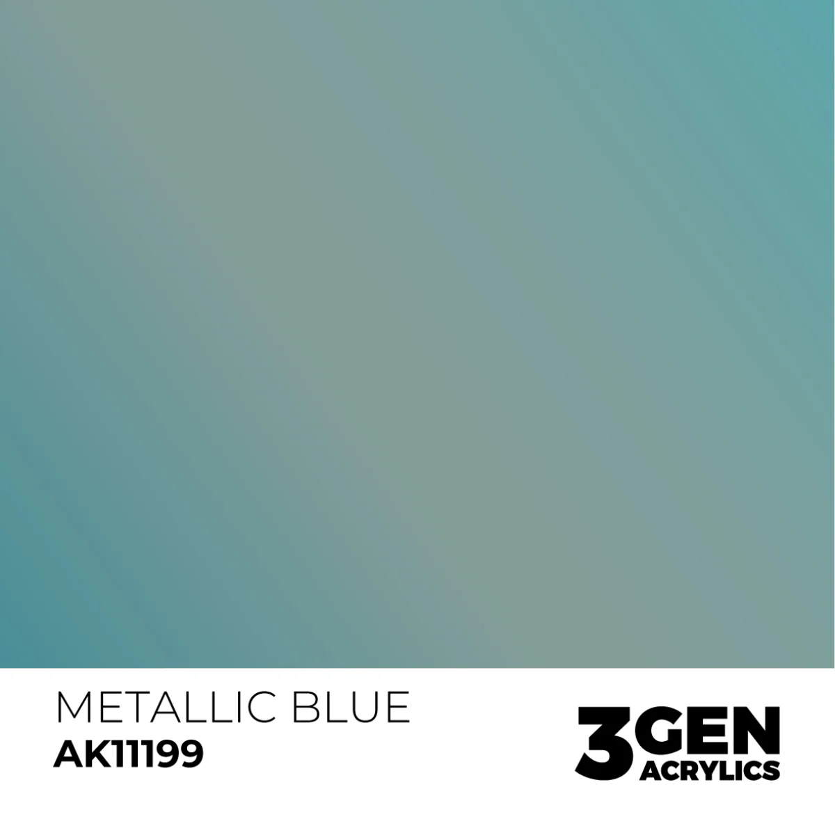 AK Interactive 3 Gen Acrylic Metallic Color 17ml - Metallic Blue - Image 2