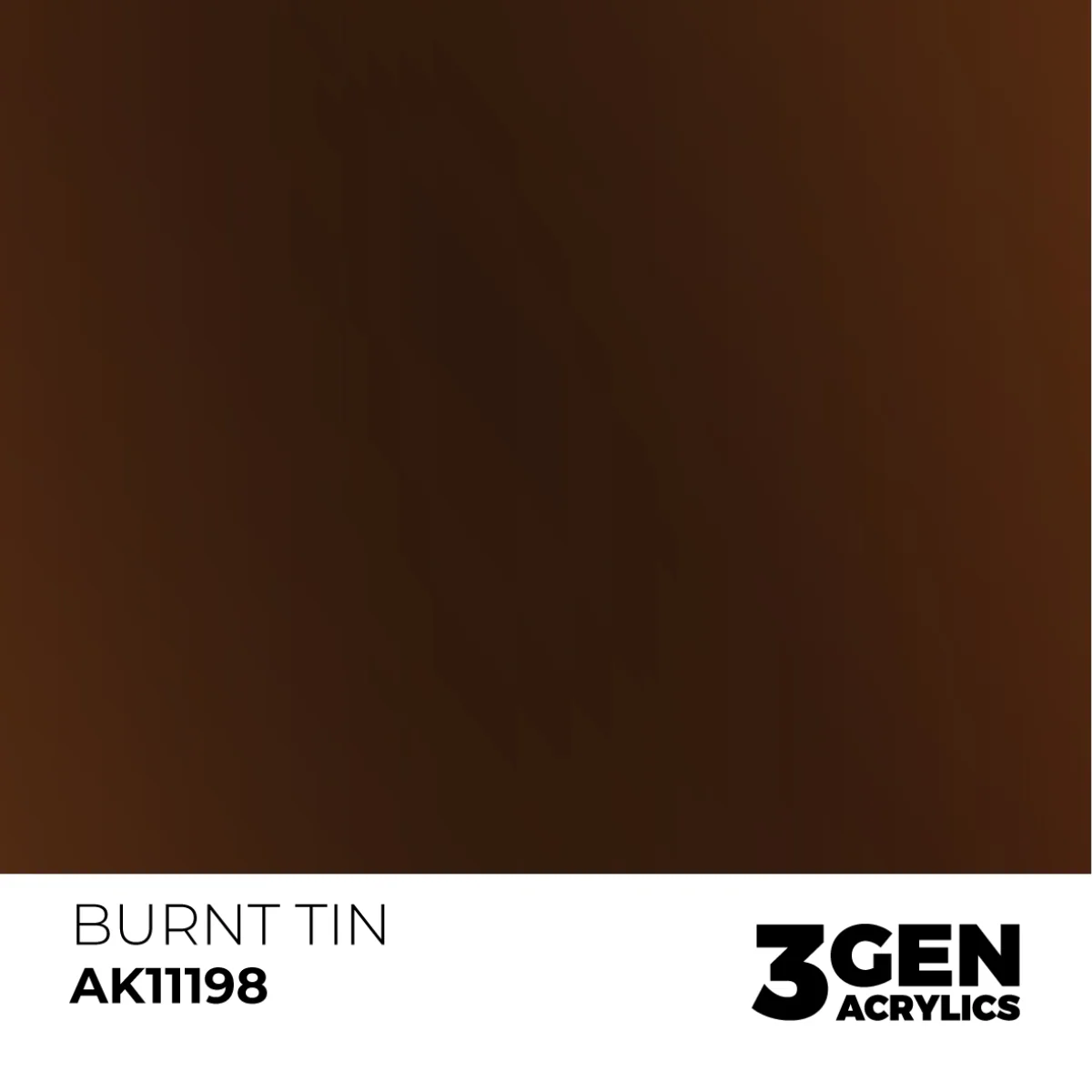 AK Interactive 3 Gen Acrylic Metallic Modeling Colour 17ml - Burnt Tin - Image 2