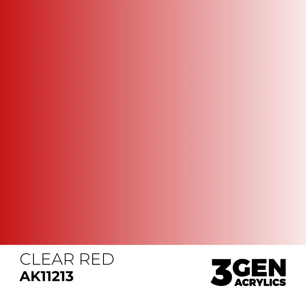 AK Interactive 3 Gen Acrylic Metallic Modeling Colour 17ml - Clear Red - Image 2