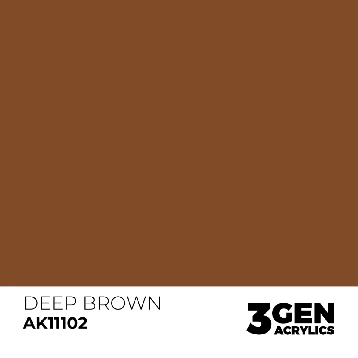 AK Interactive 3 Gen Acrylic Metallic Modeling Colour 17ml - Deep Brown - Image 2
