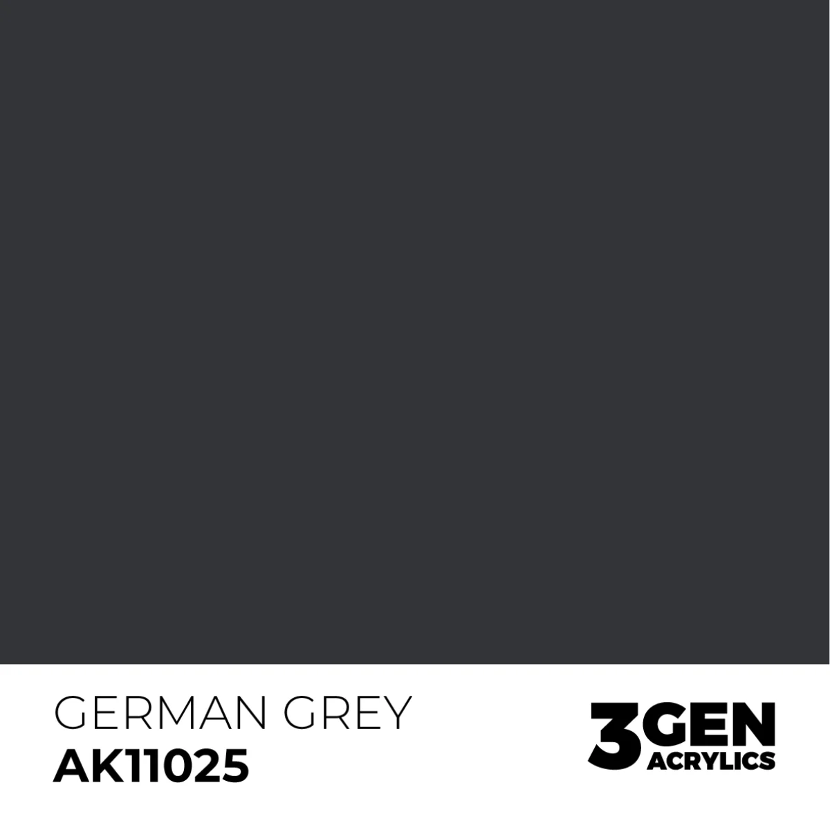 AK Interactive 3 Gen Acrylic Metallic Modeling Colour 17ml - German Grey - Image 2