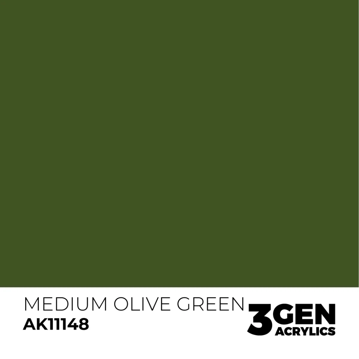 AK Interactive 3 Gen Acrylic Metallic Modeling Colour 17ml - Medium Olive Green - Image 2