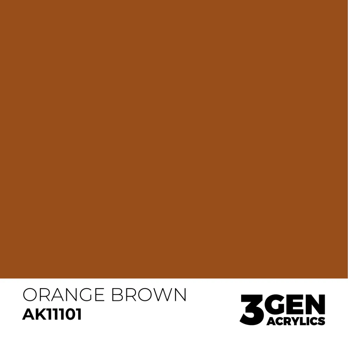 AK Interactive 3 Gen Acrylic Metallic Modeling Colour 17ml - Orange Brown - Image 2
