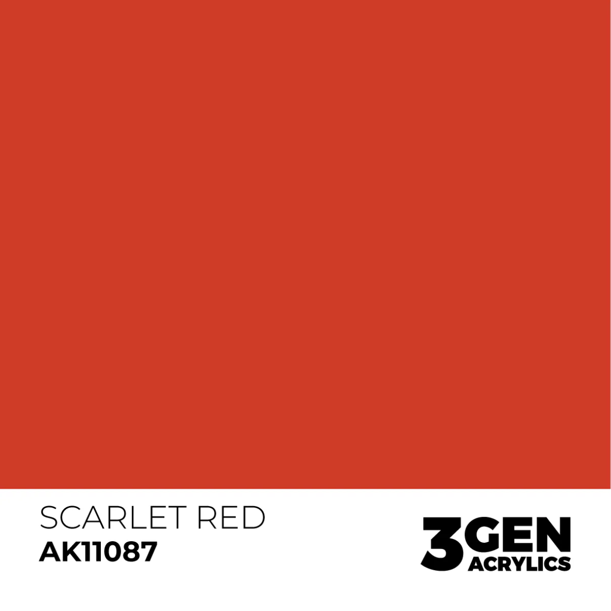 AK Interactive 3 Gen Acrylic Metallic Modeling Colour 17ml - Scarlet Red - Image 2