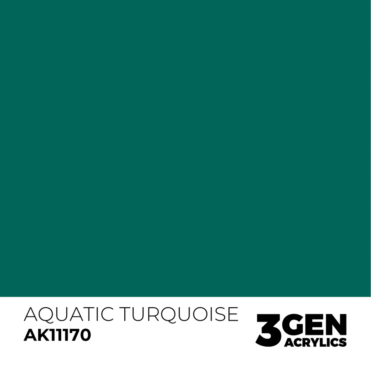 AK Interactive 3 Gen Acrylic Modeling Color 17ml - Aquatic Turquoise - Image 2