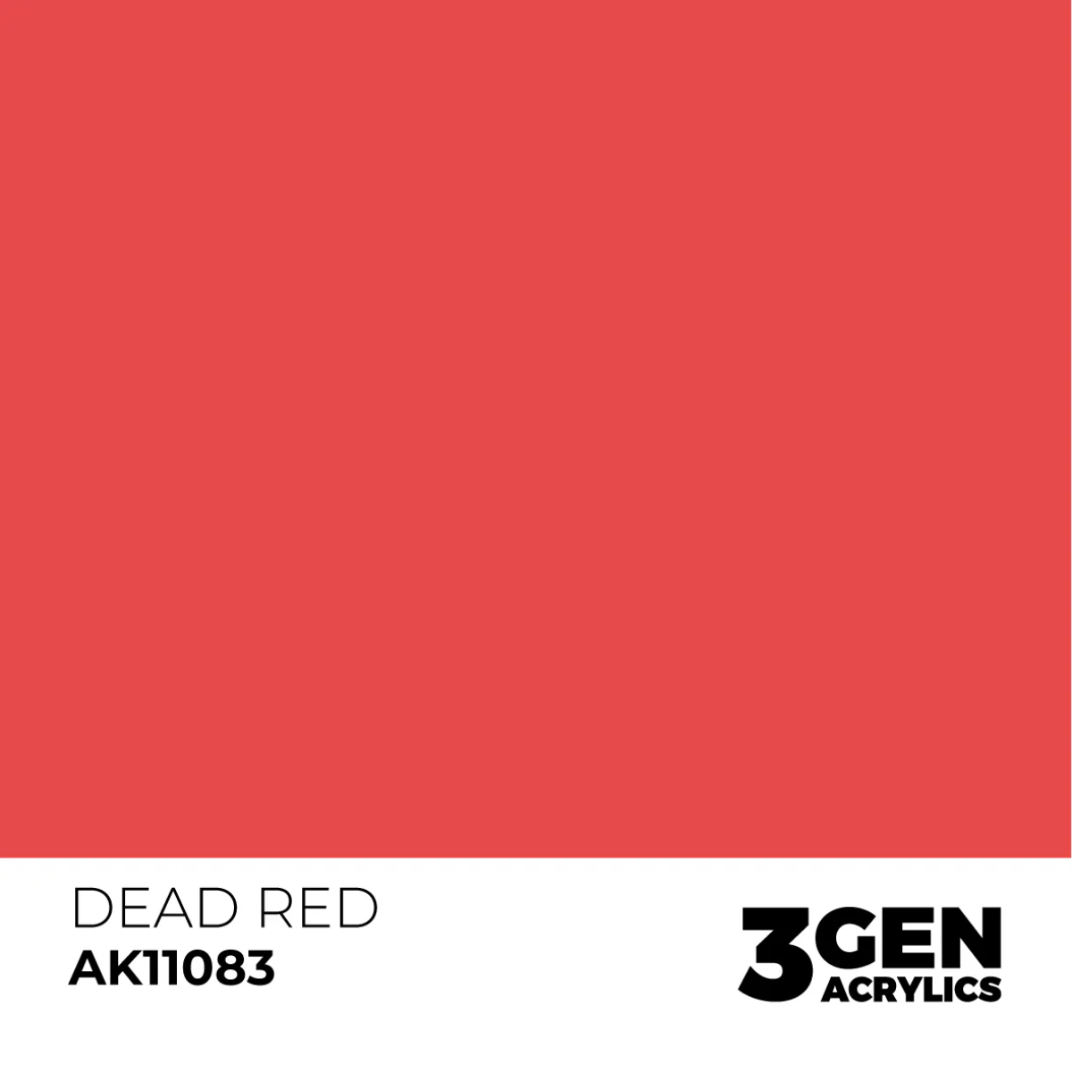 AK Interactive 3 Gen Acrylic Modeling Colour 17ml - Dead Red - Image 2