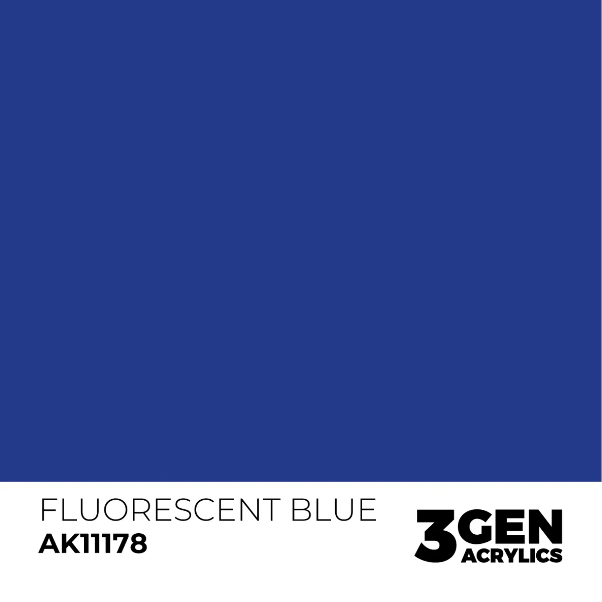 AK Interactive 3 Gen Acrylic Modeling Colour 17ml - Fluorescent Blue - Image 2