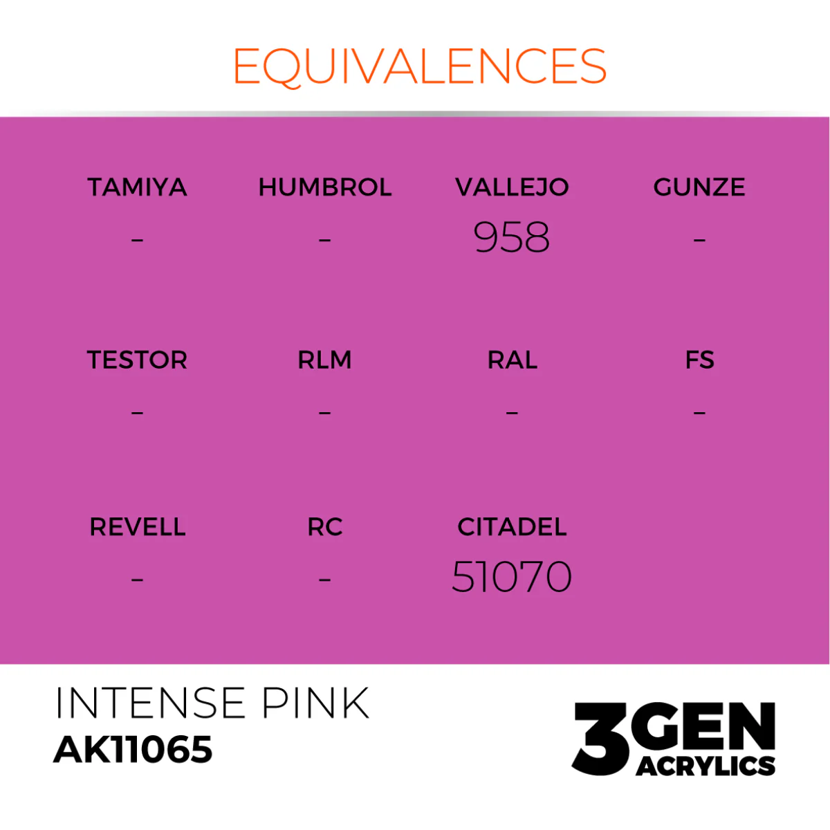 AK Interactive 3 Gen Acrylic Modeling Colour 17ml - Intense Pink - Image 3