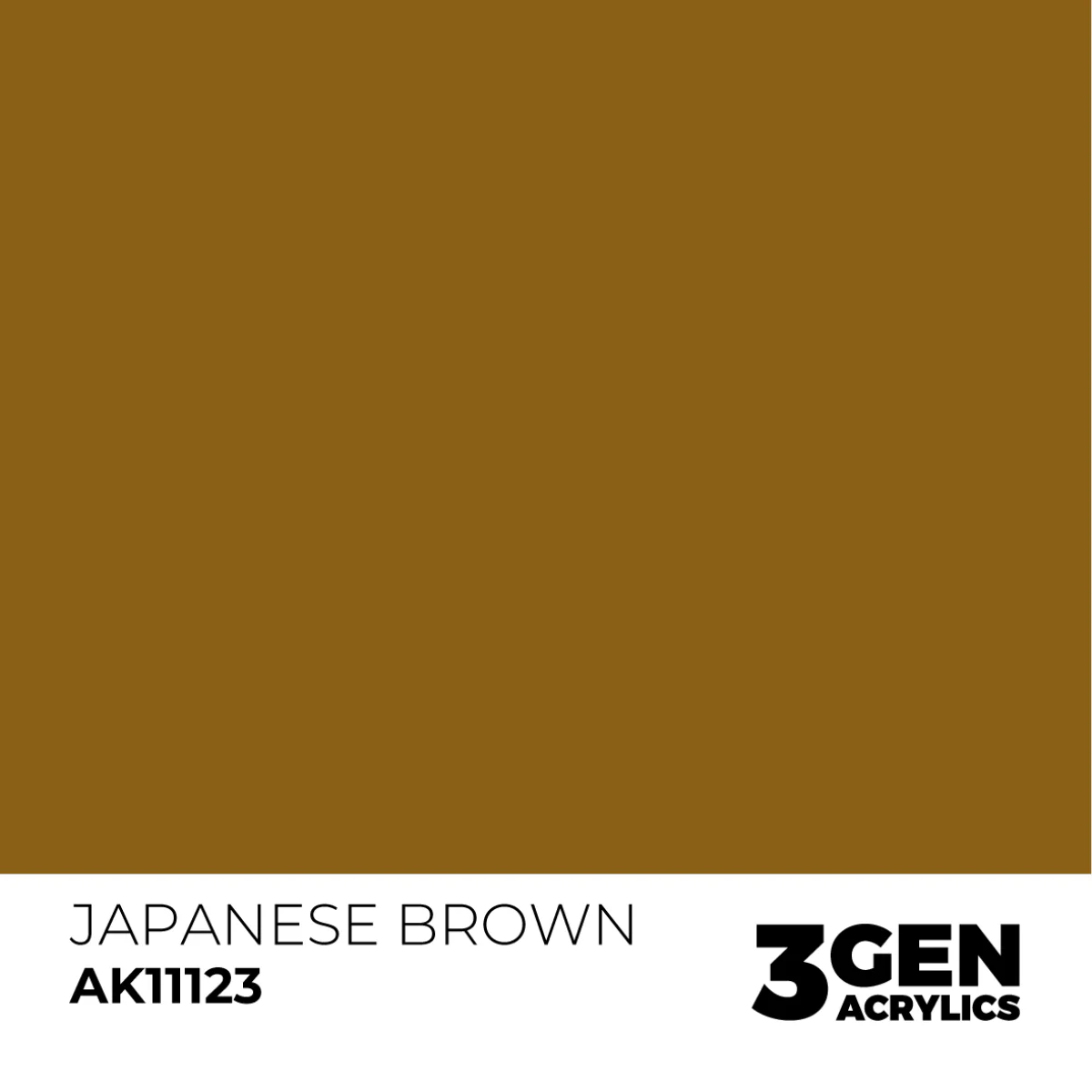 AK Interactive 3 Gen Acrylic Modeling Colour 17ml - Japanese Brown - Image 2