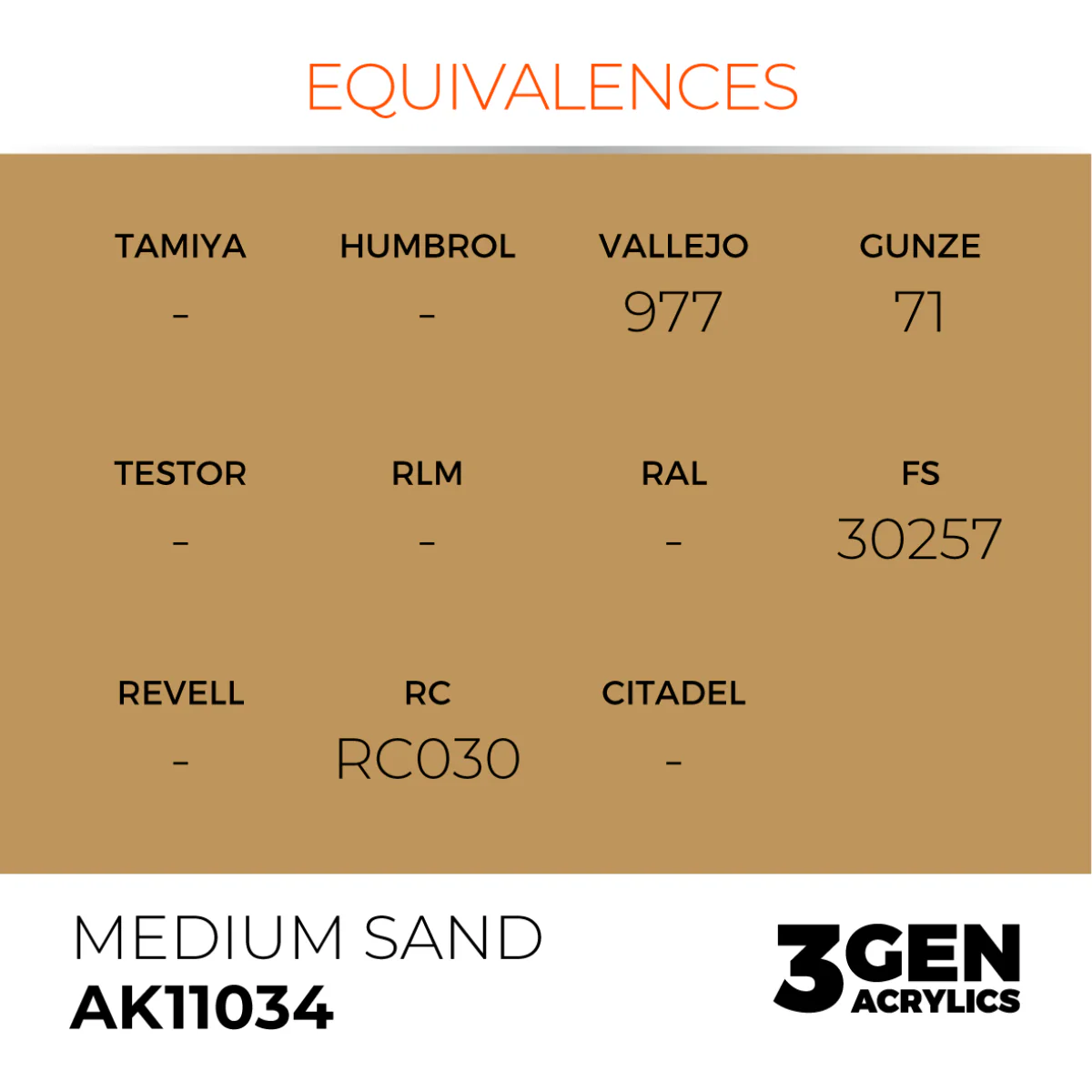 AK Interactive 3 Gen Acrylic Modeling Colour 17ml - Medium Sand - Image 3