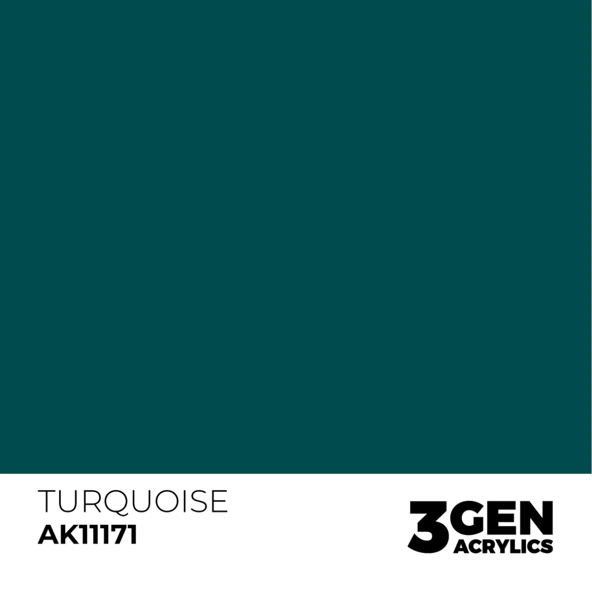AK Interactive 3 Gen Acrylic Modeling Colour 17ml - Turquoise - Image 2
