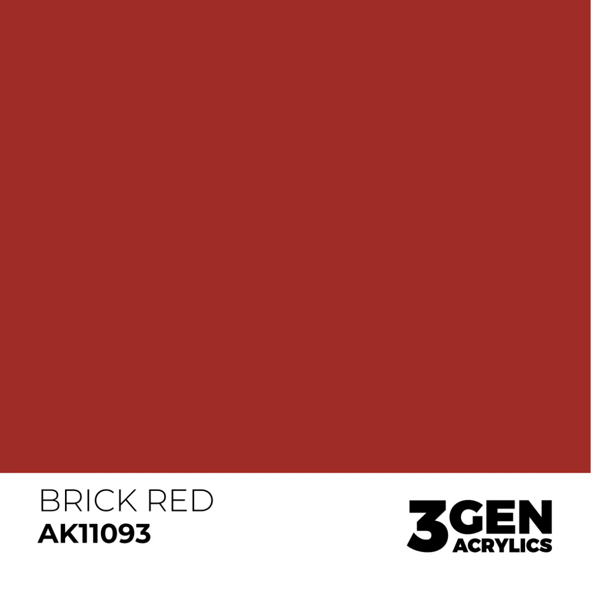 AK Interactive 3 Gen Acrylic Modelling Paint 17ml - Brick Red - Image 2