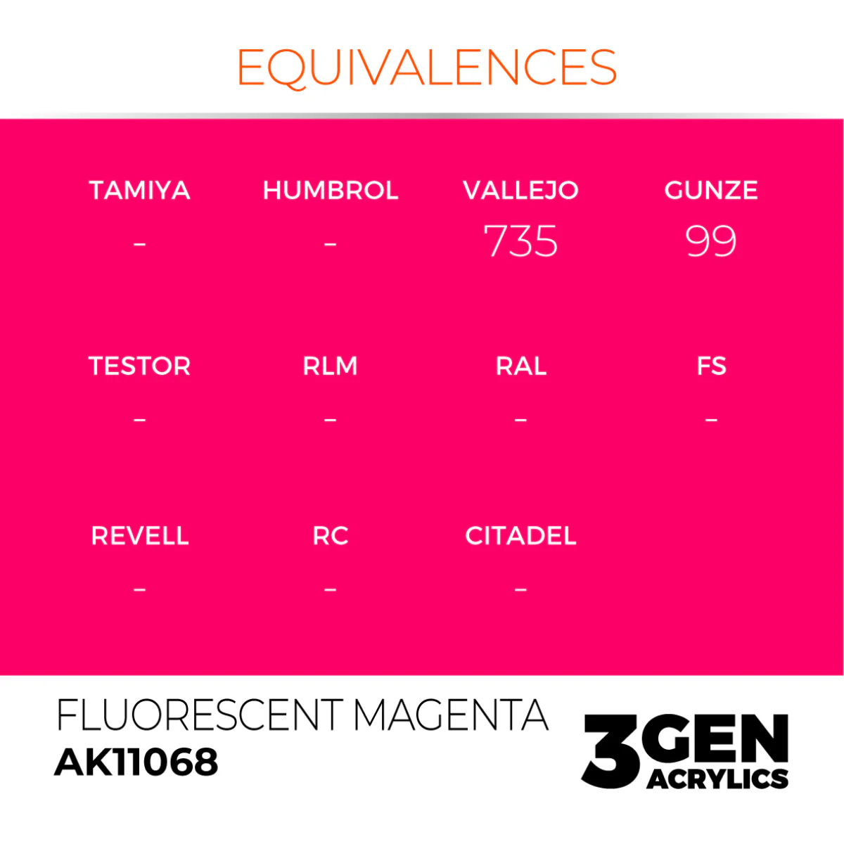 AK Interactive 3 Gen Acrylic Paint 17ml - Fluorescent Magenta - Image 3