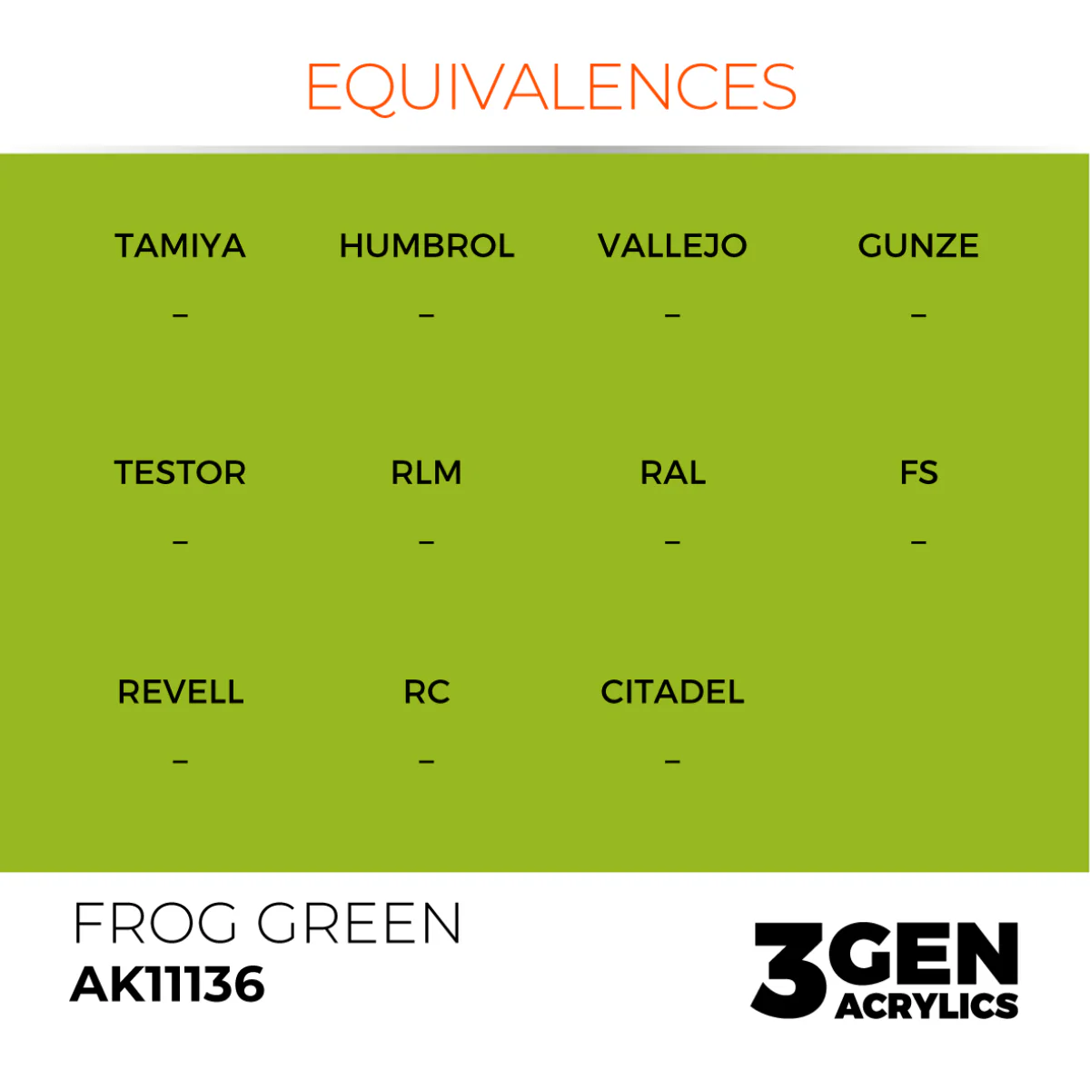 AK Interactive 3 Gen Acrylic Paint 17ml - Frog Green - Image 3