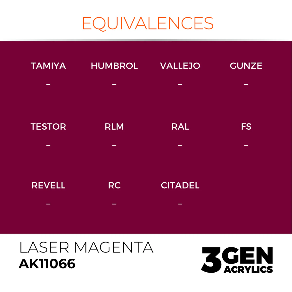 AK Interactive 3 Gen Acrylic Paint 17ml - Laser Magenta - Image 3