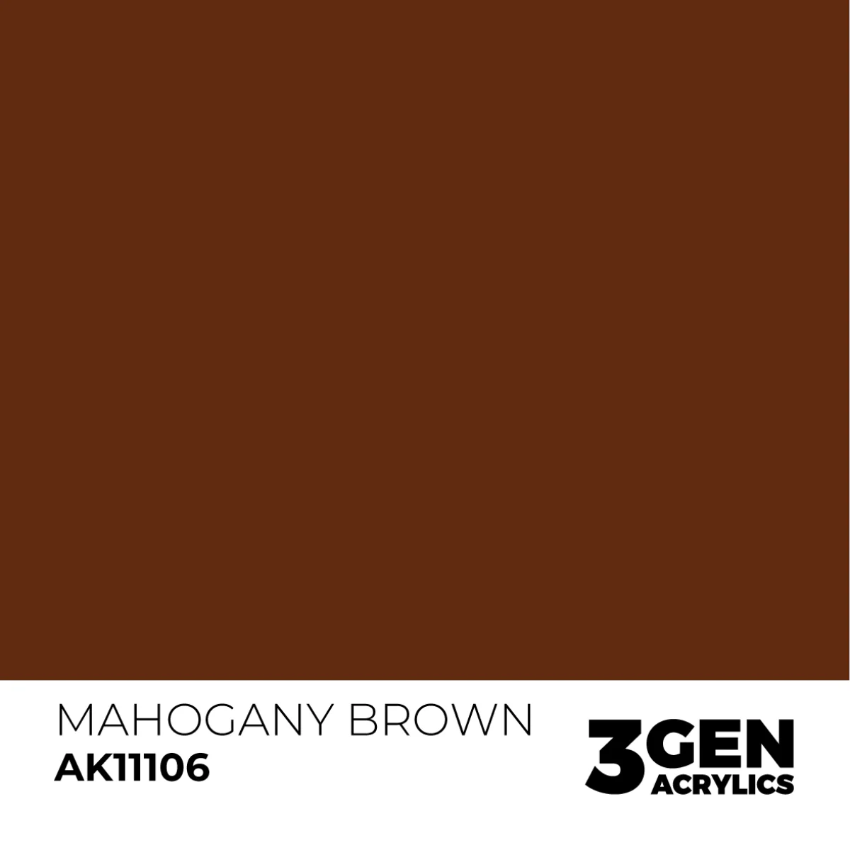 AK Interactive 3 Gen Acrylic Paint 17ml - Mahogany Brown - Image 2