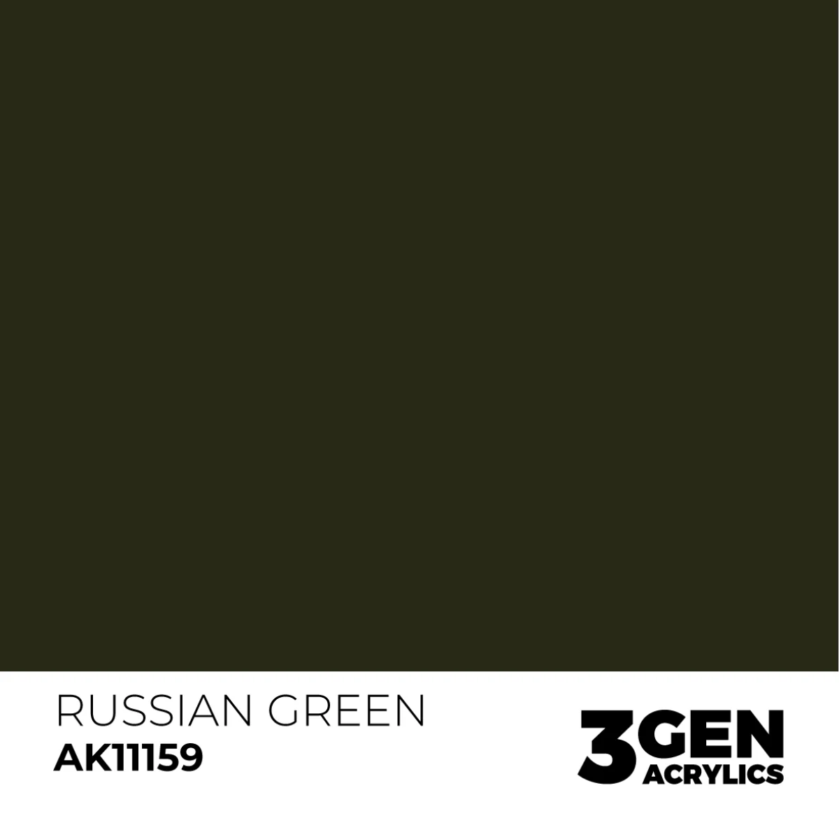AK Interactive 3 Gen Acrylic Paint 17ml - Russian Green - Image 2