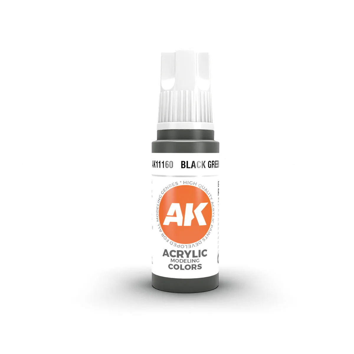 AK Interactive 3 Gen Acrylics Modelling Paint 17ml - Black Green