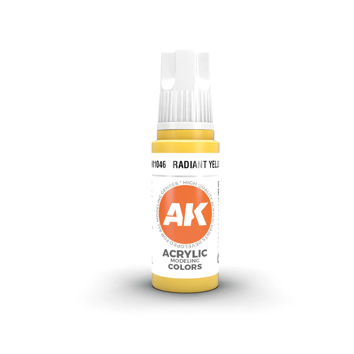 AK Interactive 3 Gen Acrylics Modelling Paint 17ml - Radiant Yellow