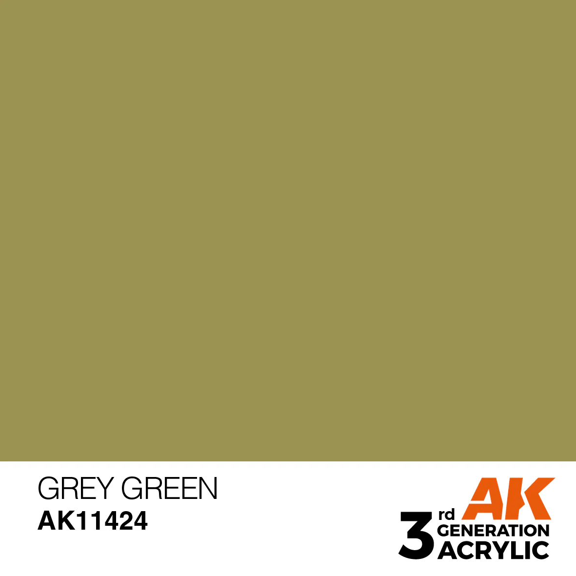 AK Interactive 3 Gen Figure Acrylic Paint 17ml - Grey Green - Image 2