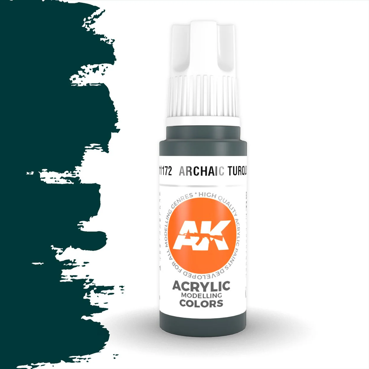 AK Interactive 3 Generation Acrylic Modeling Paint 17ml - Archaic Turquoise - Image 2