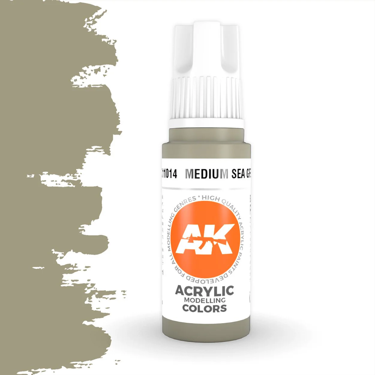 AK Interactive 3 Generation Acrylic Modeling Paint 17ml - Medium Sea Grey - Image 2