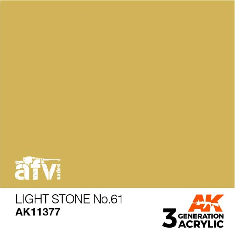 AK Interactive 3 Generation Acrylic Paint 17 ml - No.61 Light Stone - Image 2