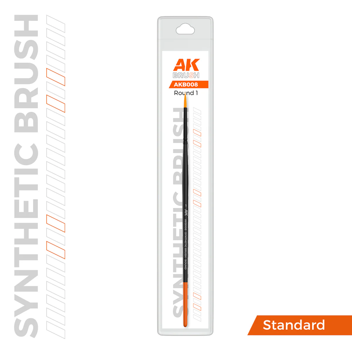 AK Interactive AKB008 Synthetic Round Brush Size 1
