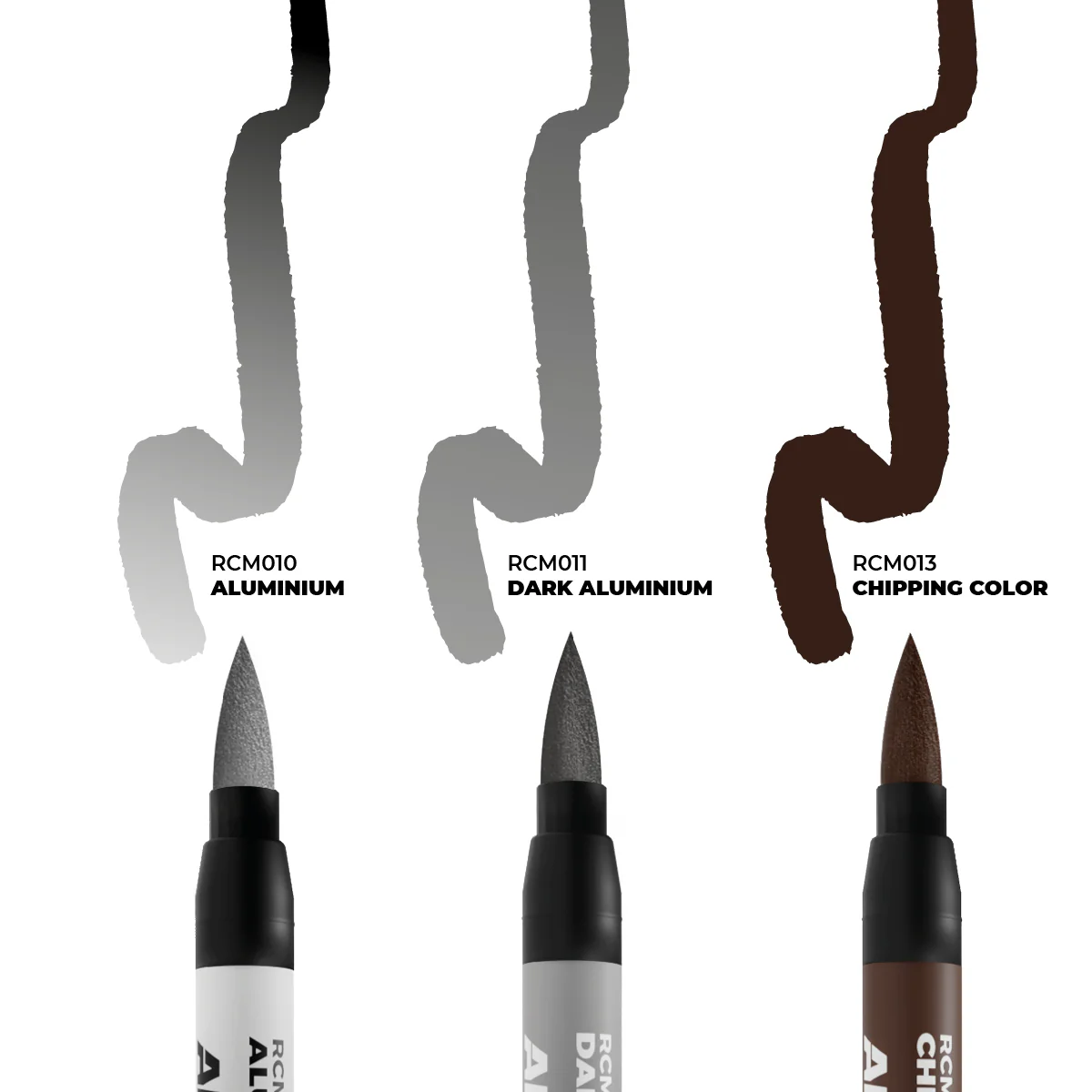 AK Interactive Chipping Real Colours Marker 3-Piece Set - Image 2
