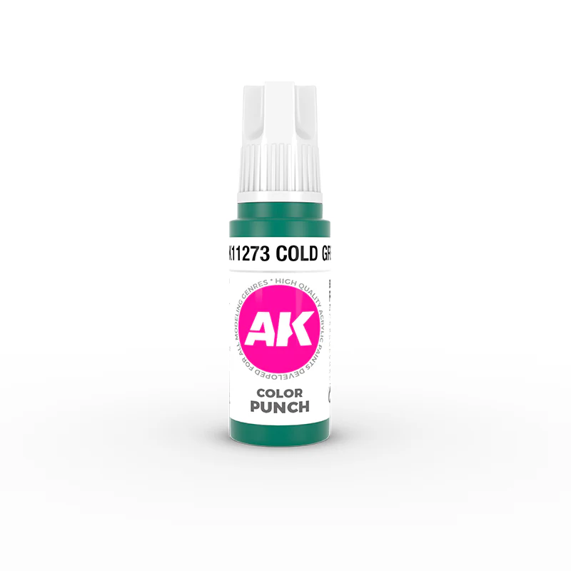 AK Interactive Colour Punch Acrylling Modelling Color 17ml - Cold Green