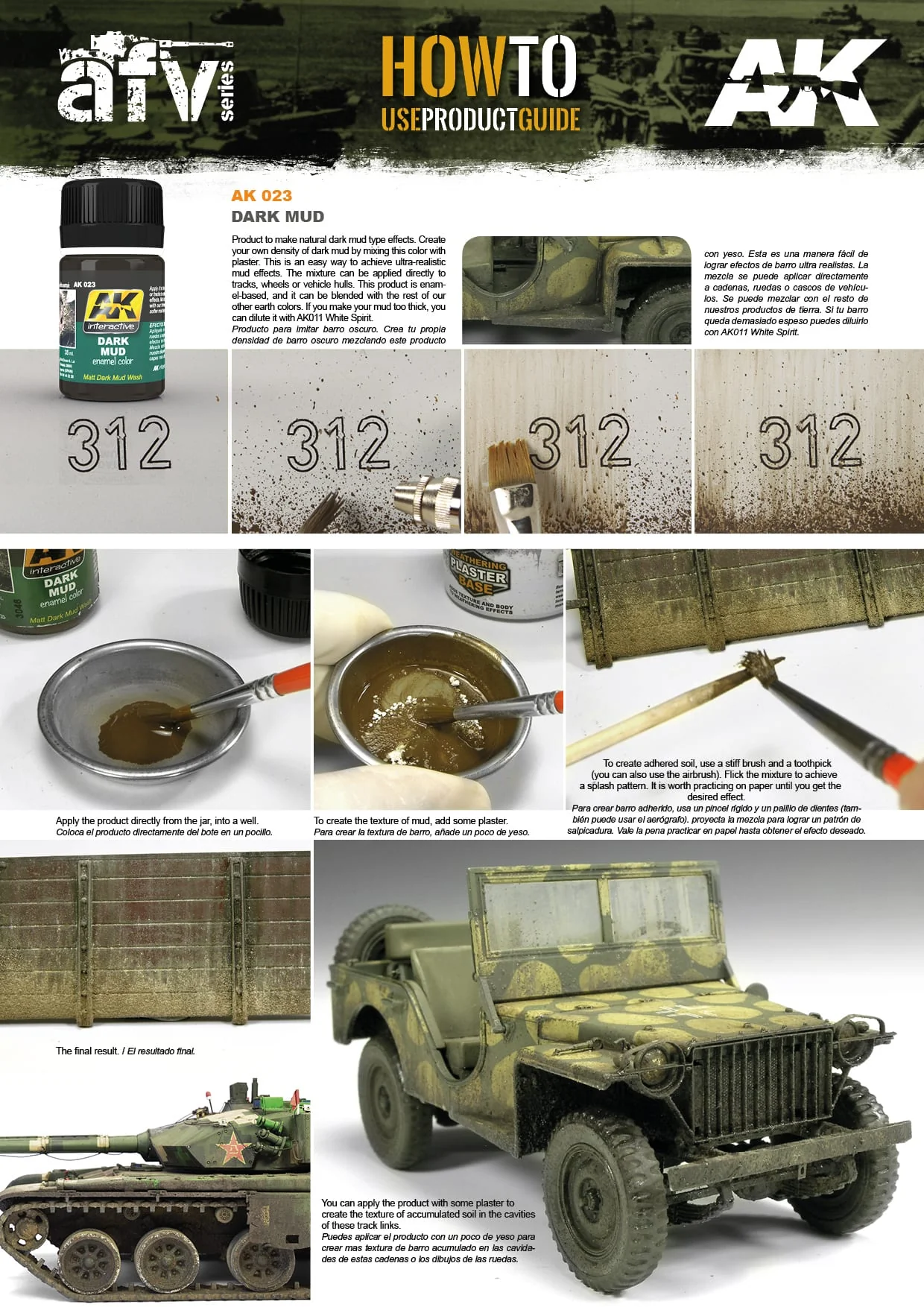 AK Interactive Dark Mud Enamel Effects 35ml - Image 2