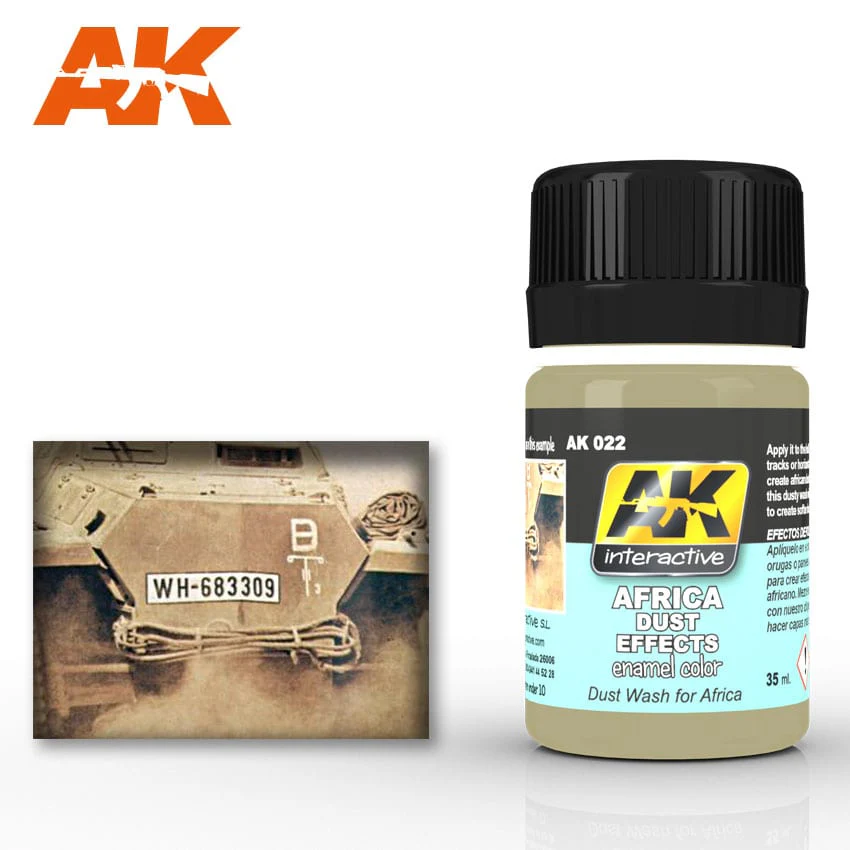 AK Interactive Enamel Colour 35ml - Africa Dust Effects
