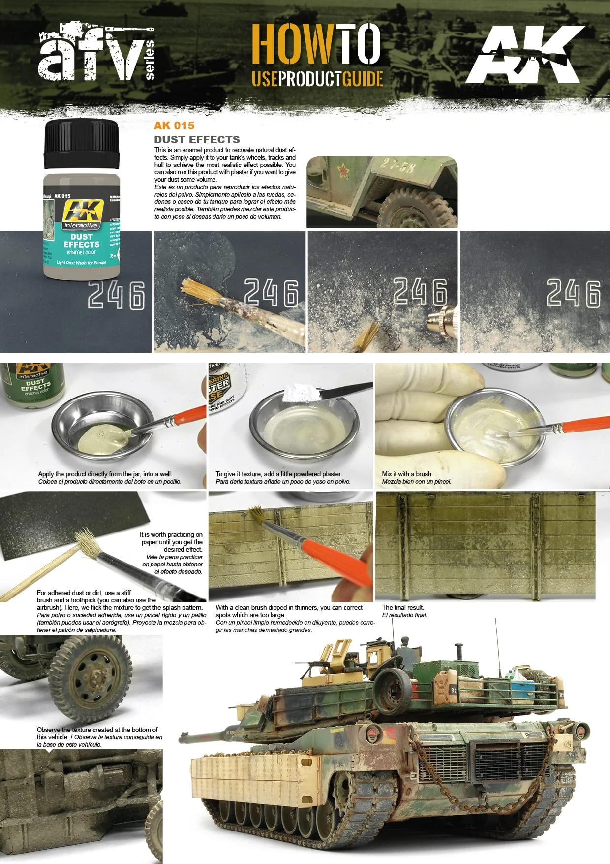AK Interactive Enamel Effect Weathering Colour 35ml - Dust Effects