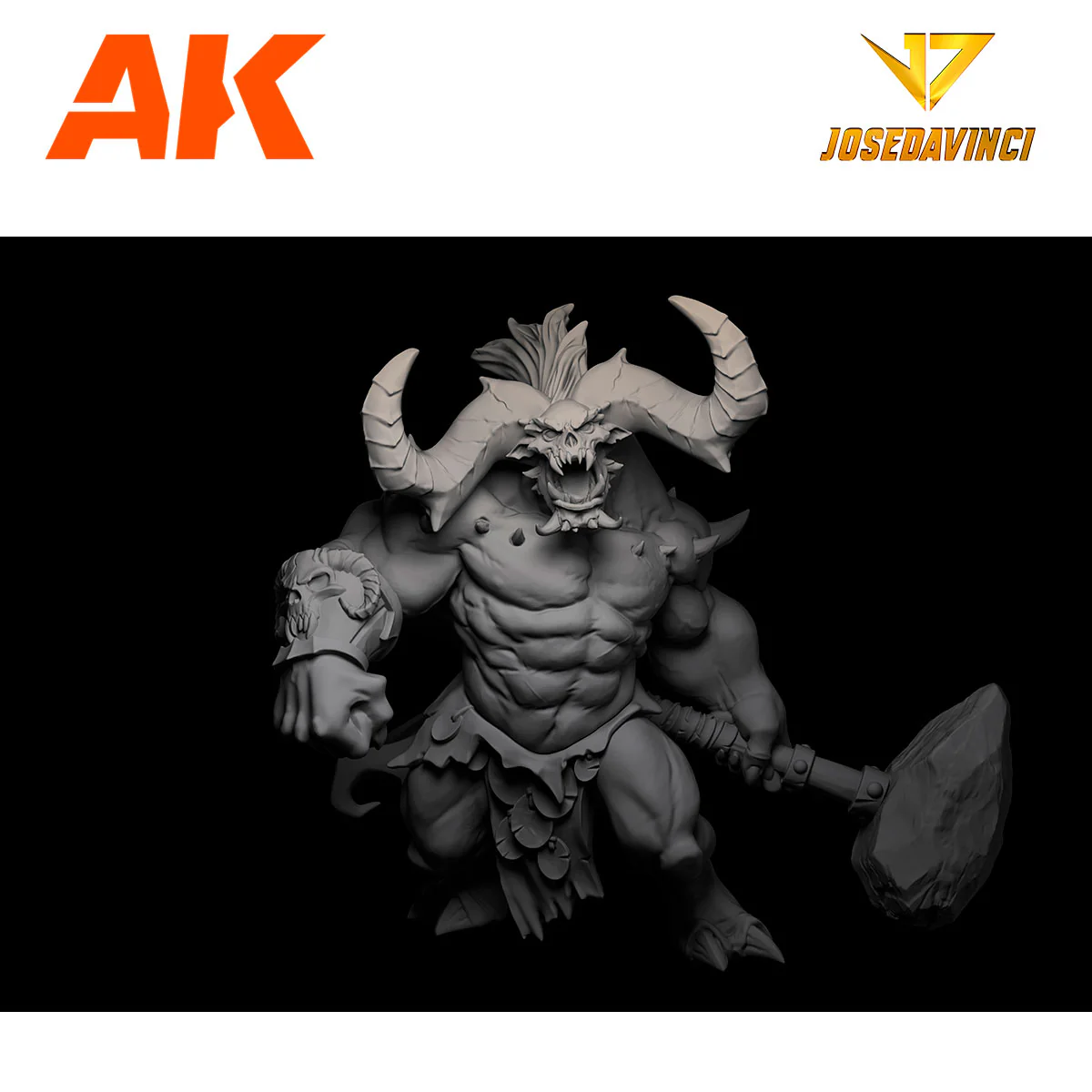 AK Interactive Fantasia Golgar Resin Miniature 40mm - Image 2