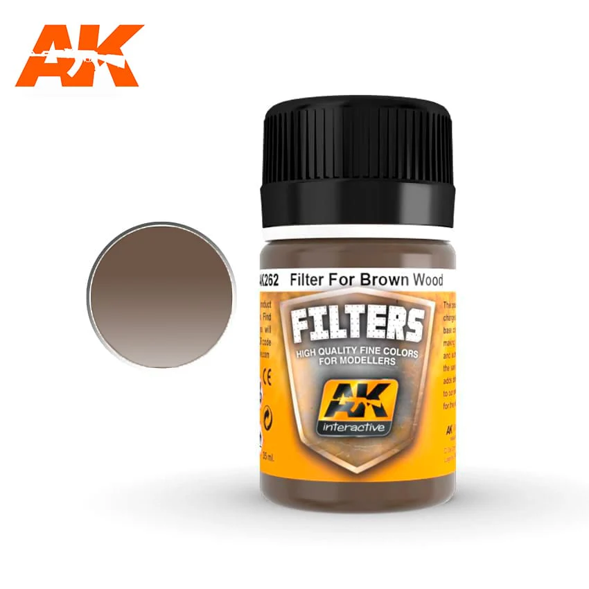 AK Interactive Filter 35ml - Red Brown for Wood