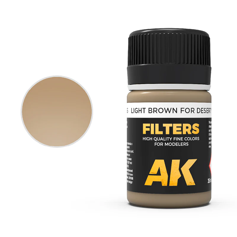 AK Interactive Filter for Afrika Korps Vehicles 35ml - Light Brown