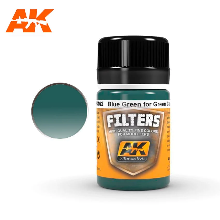AK Interactive Filters 35ml - Blue Green for Green Camo