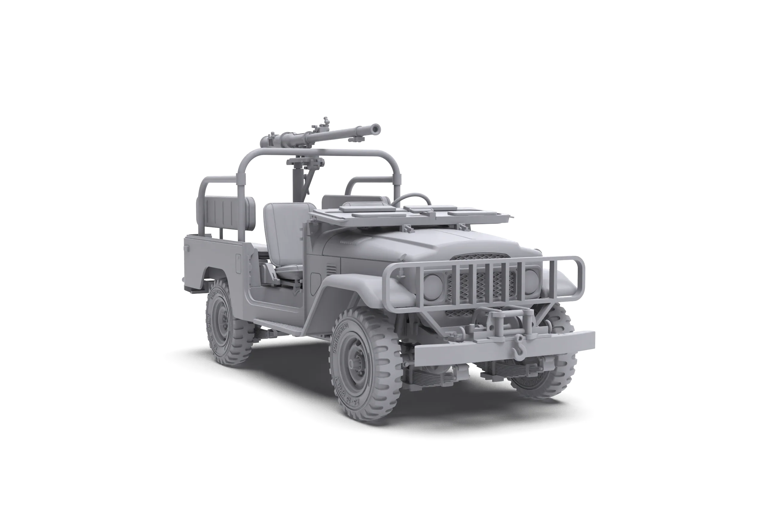 AK Interactive FJ43 Pickup with SPG-9 Recoilless Gun 1/35 Scale Model Kit - Image 9