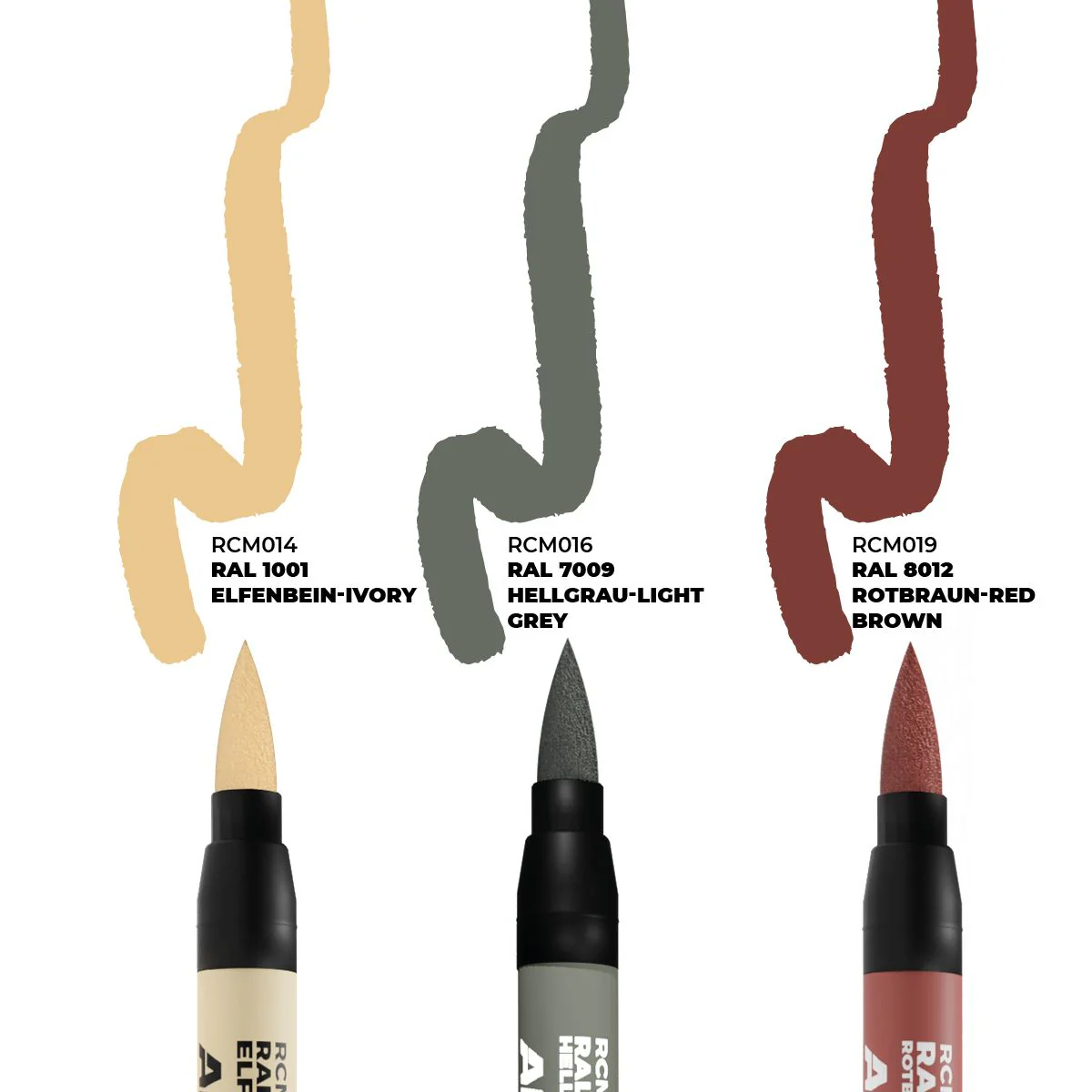 AK Interactive German Tanks Interior Colours Real Colours Marker 3-Piece Set - Image 2