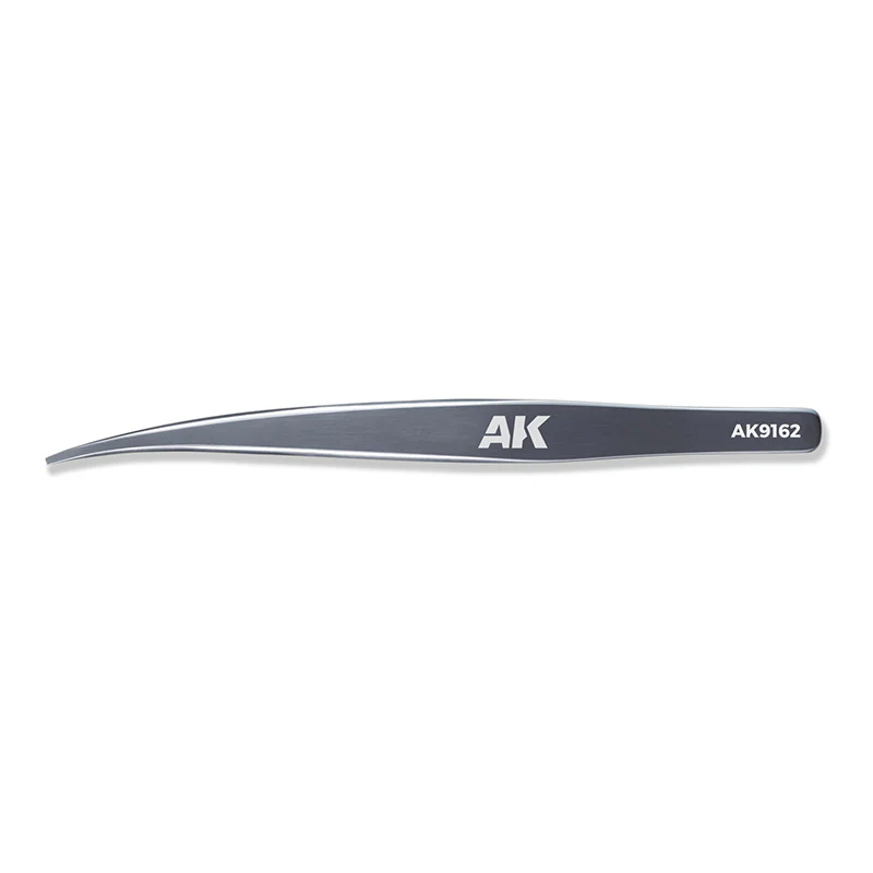 Ak Interactive HG Angled 02 (Flat-End) Tweezers - Image 2