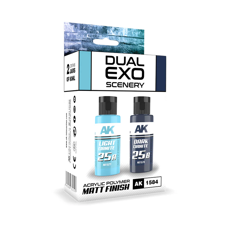AK Interactive Light Cianite & Dark Cianite Dual Exo Set