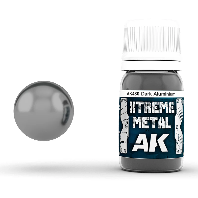 AK Interactive Metallics 35ml - Xtreme Metal Dark Aluminium - Image 2