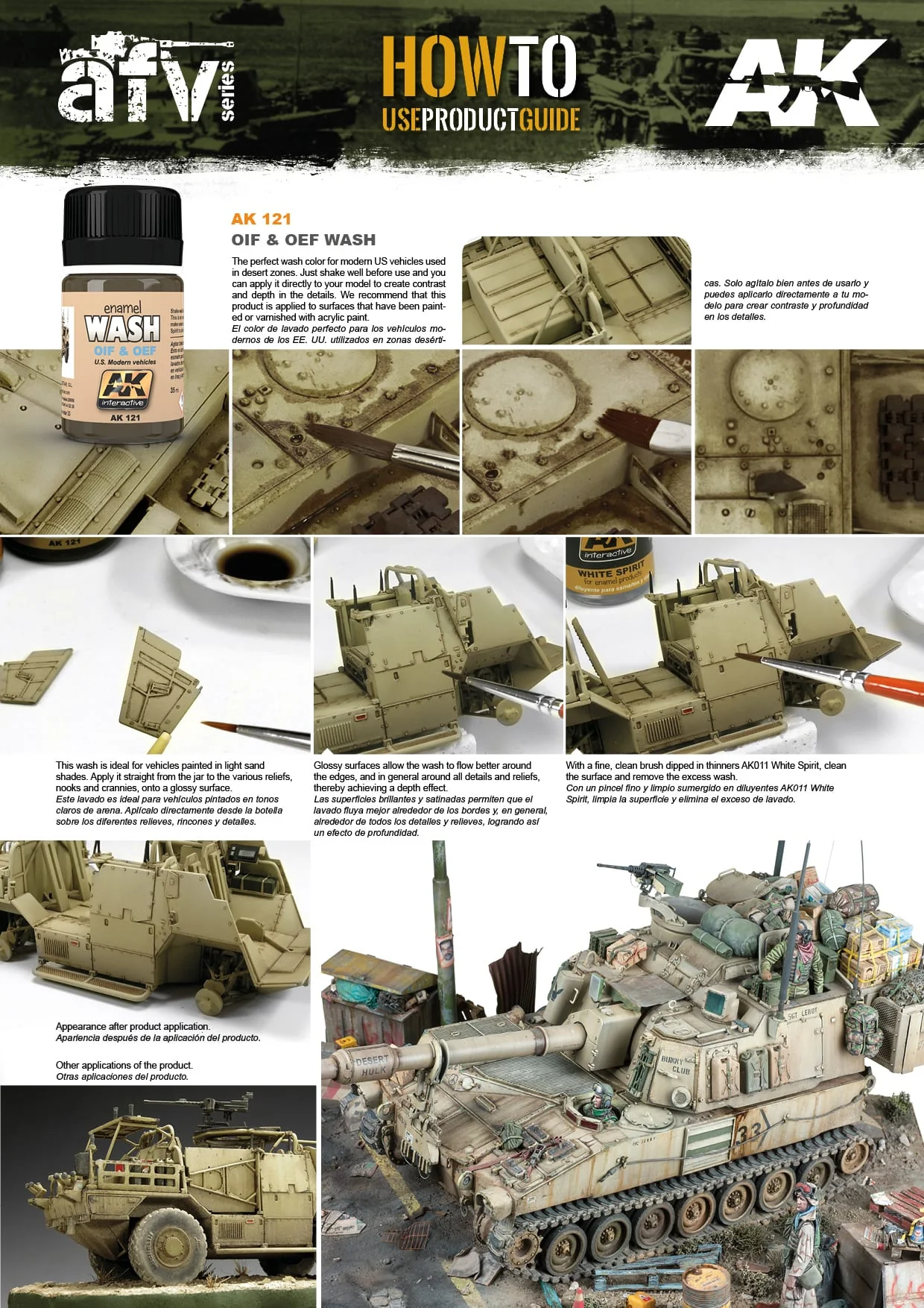 AK Interactive Oif and Oef - US Vehicles Wash 35ml - Image 2